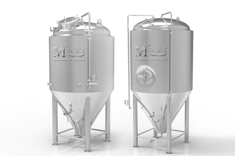 Why is the beer fermenter designed as a cone