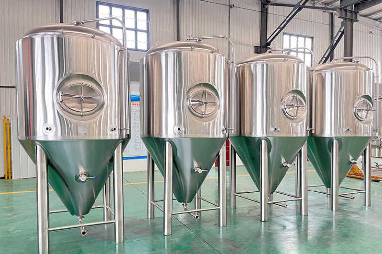 The 2000L fermentation tank is completed