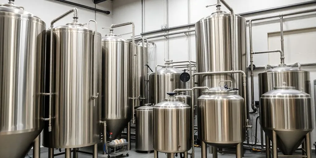 Matériel de brassage commercial de la bière