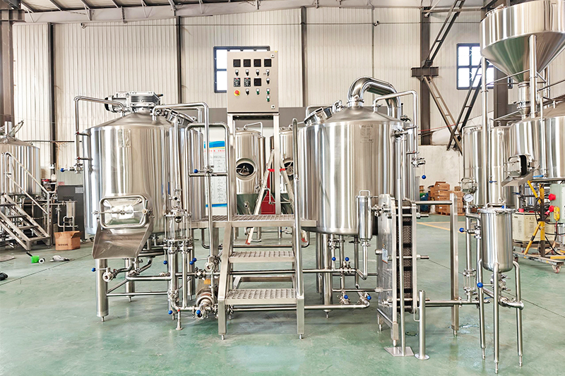 Peru 350L small brewing equipment production completed