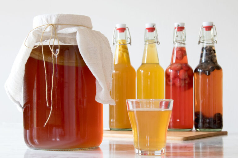 Basic kombucha brewing supplies